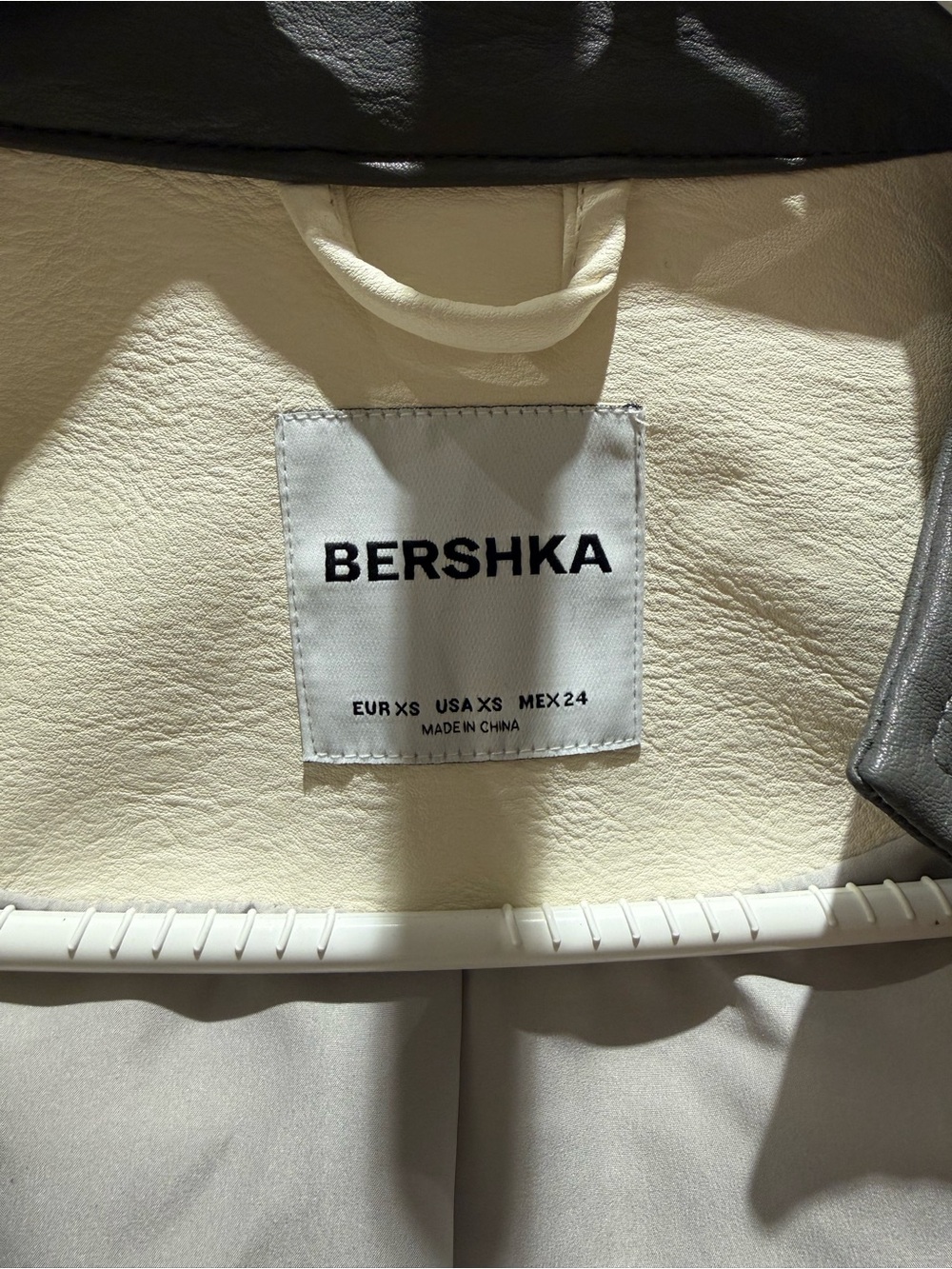 Faux Leather Racing Jacket - Picture 3 of 5